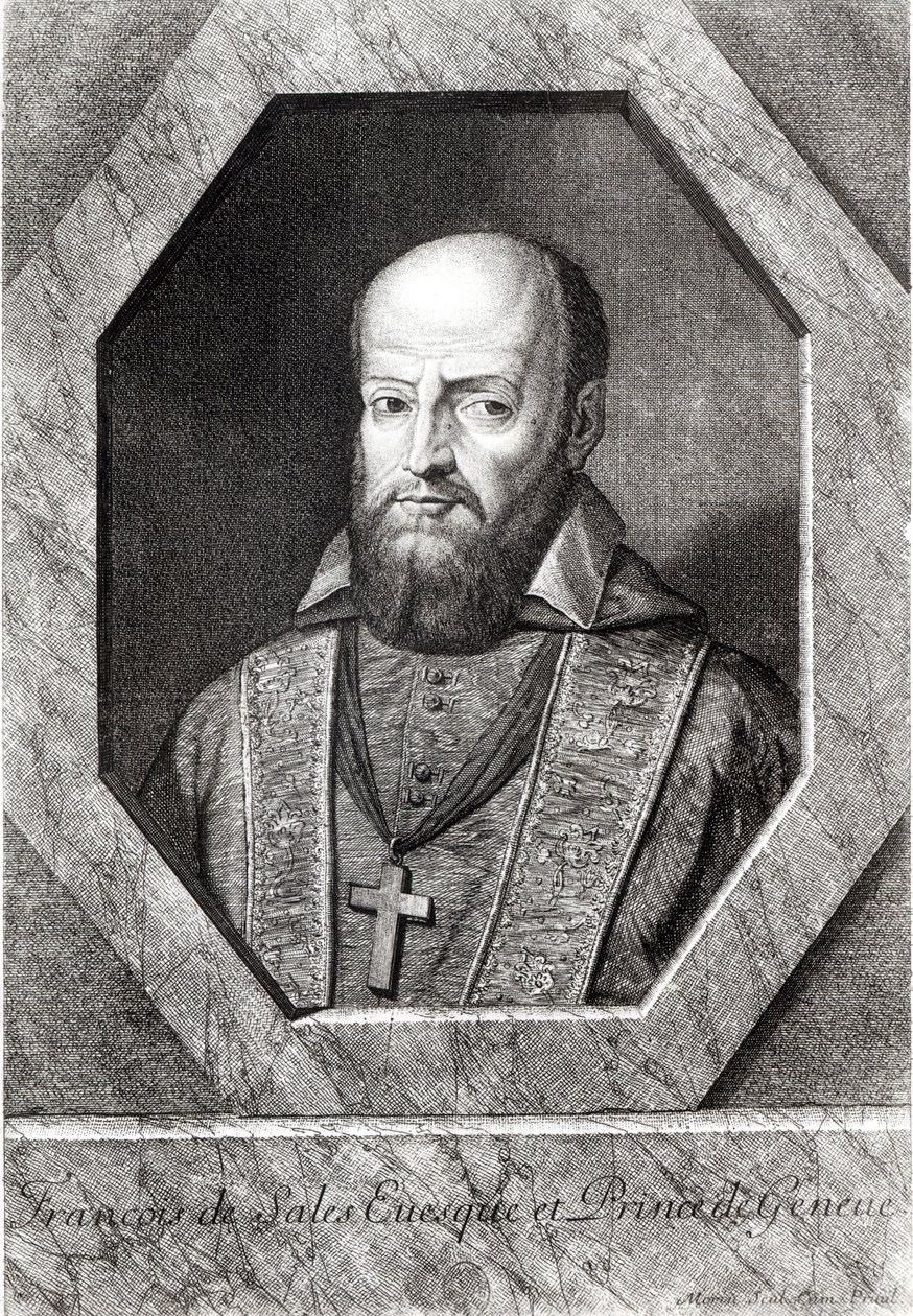 Muotokuva Francois de Salesista (1567-1622) tekijältä Jean Morin