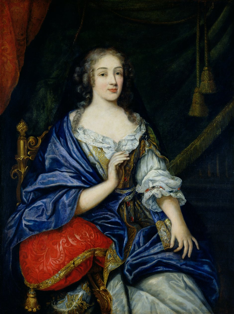 Francoise-Louise de la Baume le Blancin (1644-1710) herttuatar de Vaujourin muotokuva, nimeltään Mademoiselle de la Valliere tekijältä Jean Nocret
