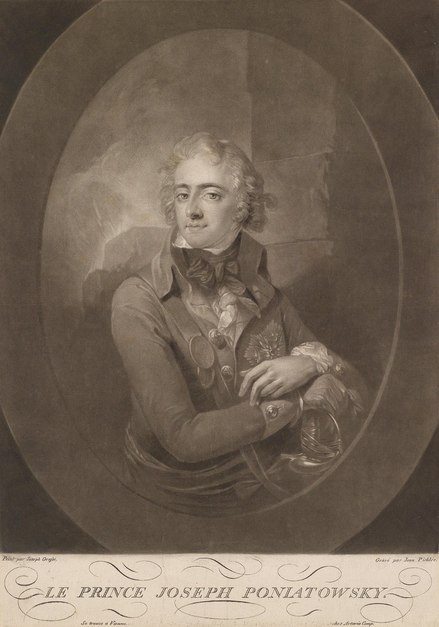 Porträt des Fürsten Joseph Poniatowsky tekijältä Giuseppe or Josef Grassi