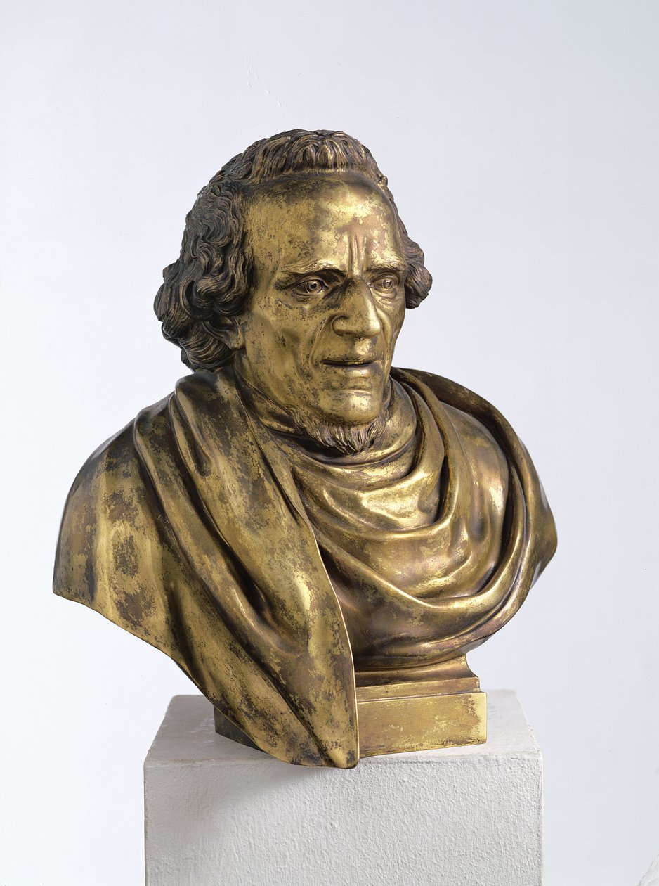 Moses Mendelssohnin (1729-86) muotokuva 1785 (pronssi) tekijältä Jean Pierre Antoine Tassaert
