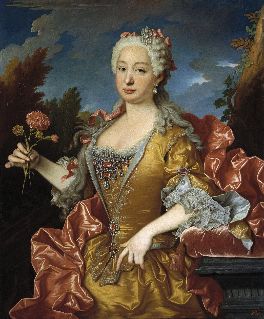 Portugalilaisen Barbaran muotokuva (1711-1758) tekijältä Jean Ranc