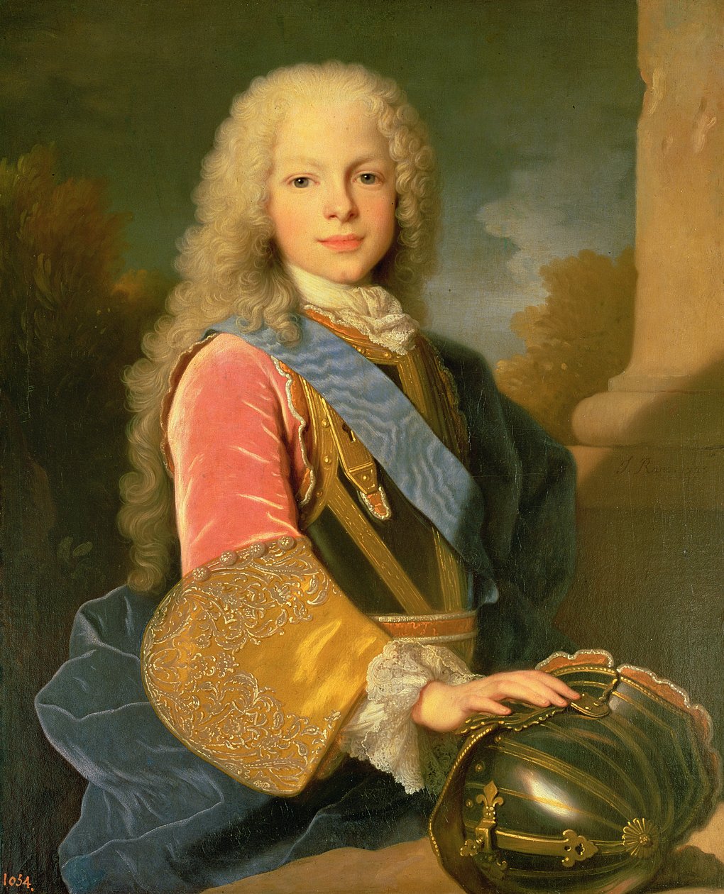 Ferdinand de Bourbon ja Savoy (1713-59) Asturian prinssin muotokuva, 1725 tekijältä Jean Ranc