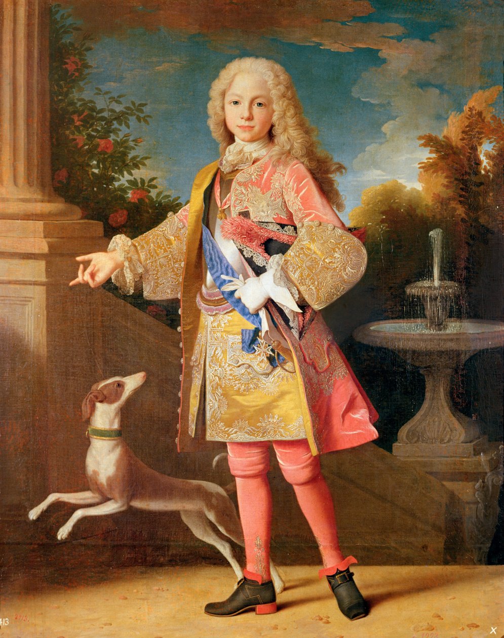Muotokuva Asturian prinssistä Ferdinand Bourbonista, noin 1725-35. tekijältä Jean Ranc
