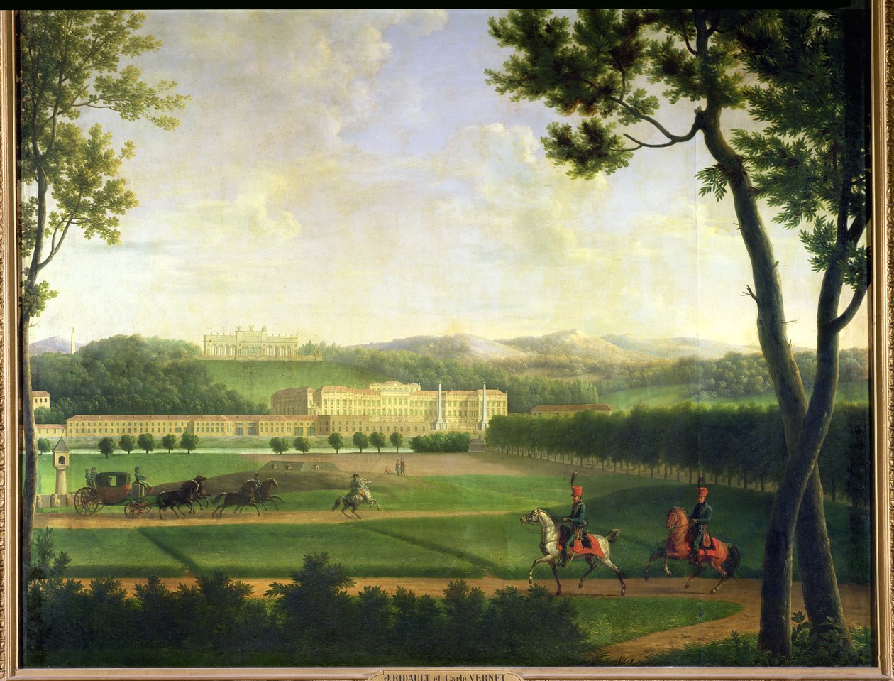 Schloss Schonbrunnin, 1810 tekijältä Jean Joseph Xavier Bidauld