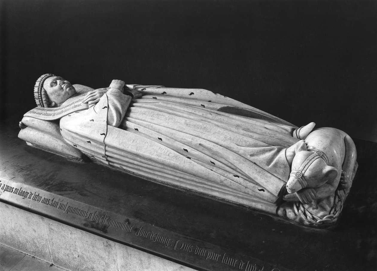Duc Jean de Berryn (1340-1416), Poitiersin kreivin muotokuva, 1416-38 (marmori) (ks. myös 217792). tekijältä Jean de Cambrai
