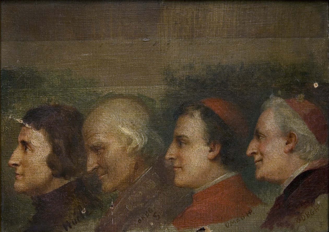 Neljä pappia tekijältä Jehan Georges Vibert