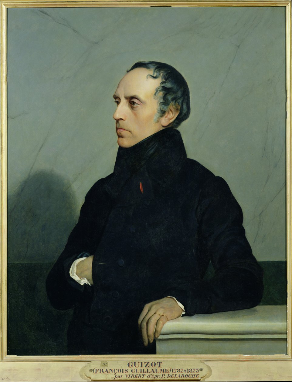 Francois Guizot (1787-1874) Paul Delarochen (1797-1856) maalauksen mukaan noin 1878. tekijältä Jehan Georges Vibert