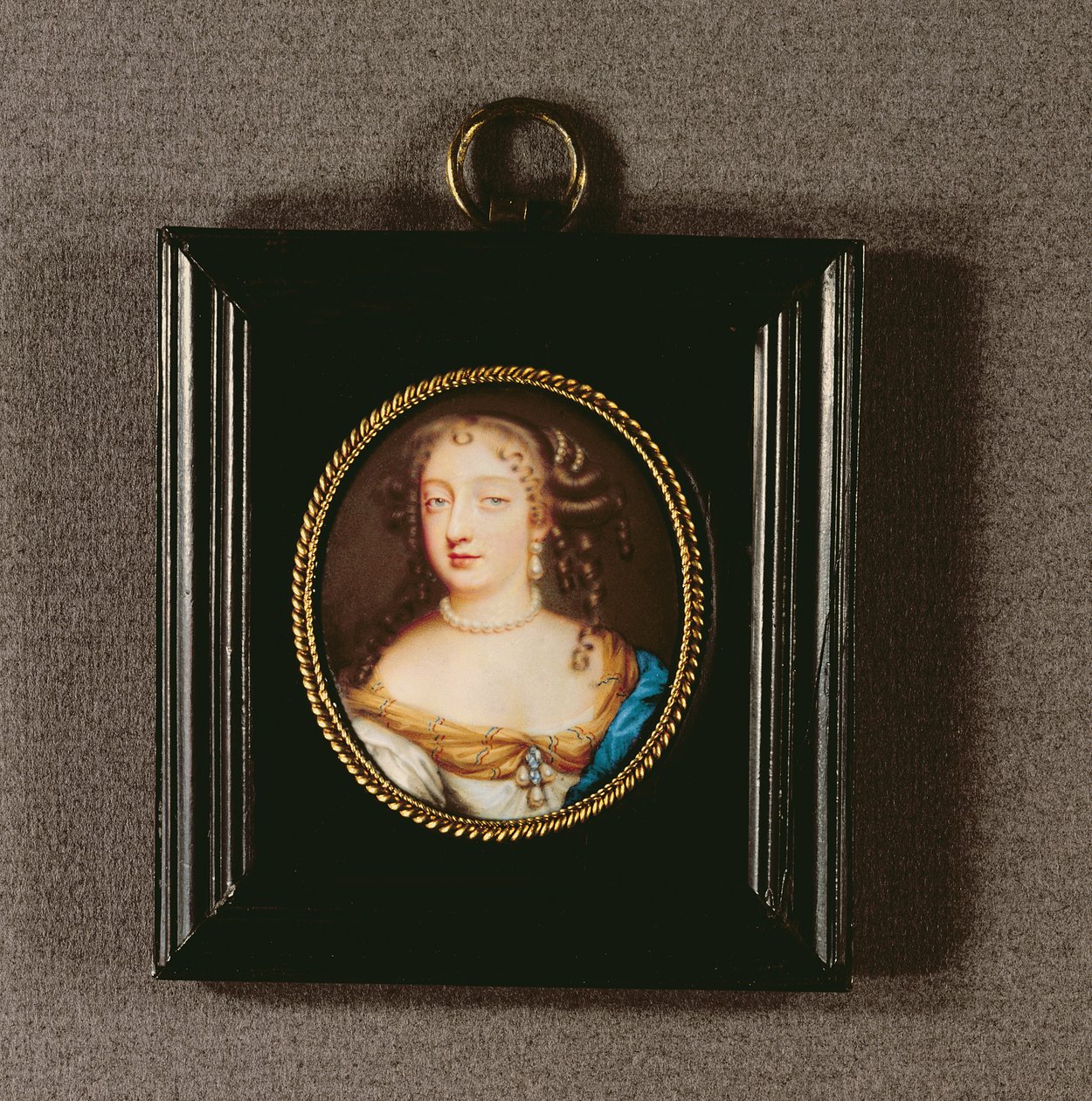 Frances Teresa Stuart, Richmondin ja Lennoxin herttuatar (wc vellum) tekijältä Jean the Elder Petitot