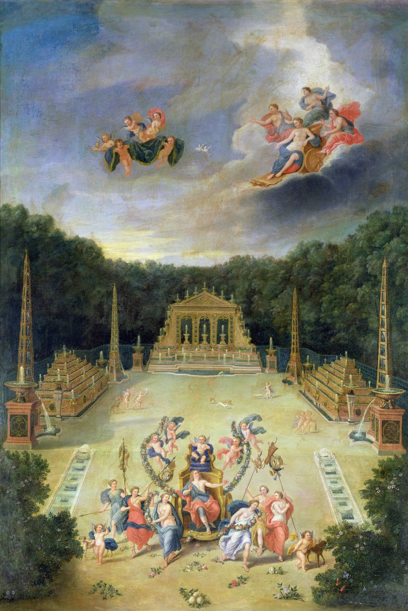 Versaillesin lehdot. Riemukaari tekijältä Jean the Younger Cotelle