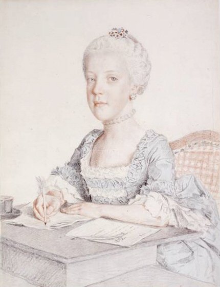 Arkkiherttuatar Johanna Gabrielen muotokuva tekijältä Jean Étienne Liotard