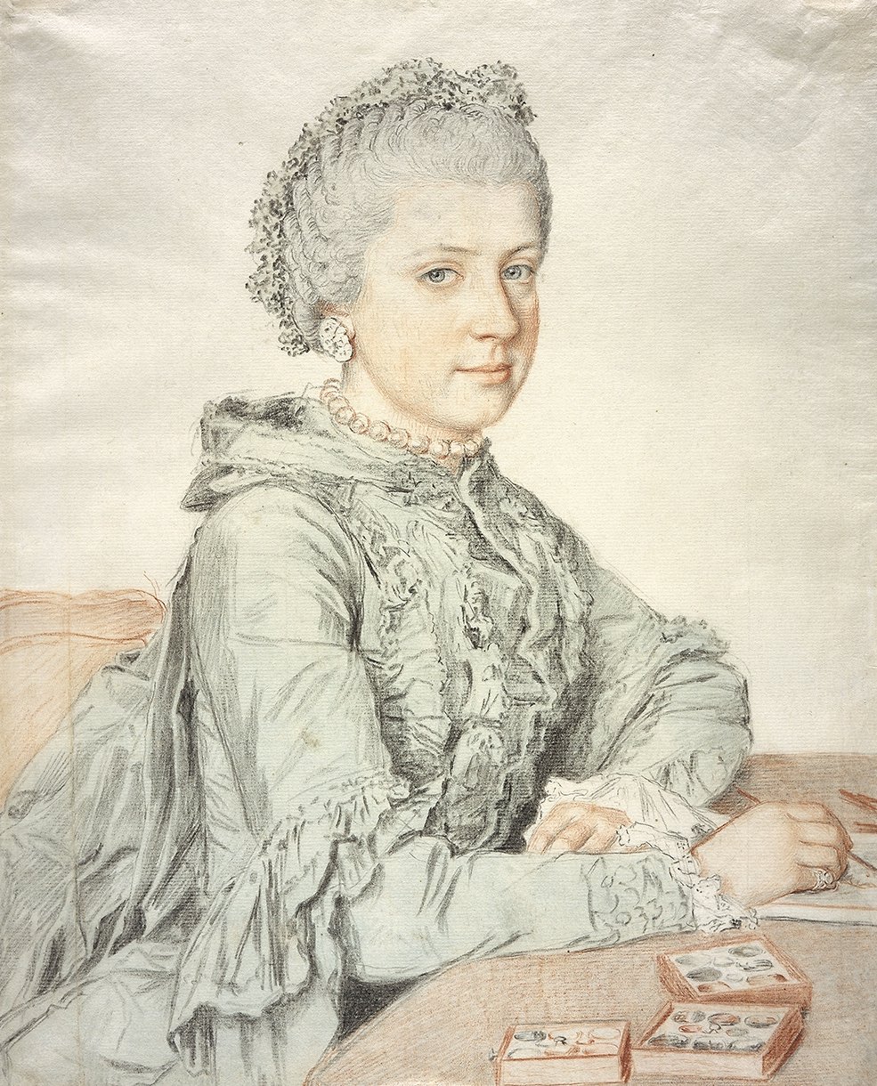 Muotokuva arkkiherttuatar Maria Christina Itävallasta tekijältä Jean Étienne Liotard