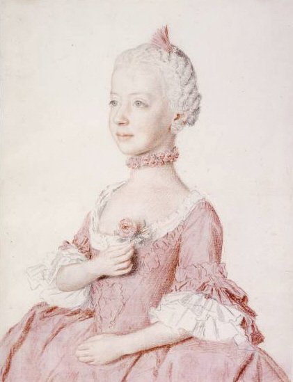 Itävallan Maria Carolinan muotokuva tekijältä Jean Étienne Liotard