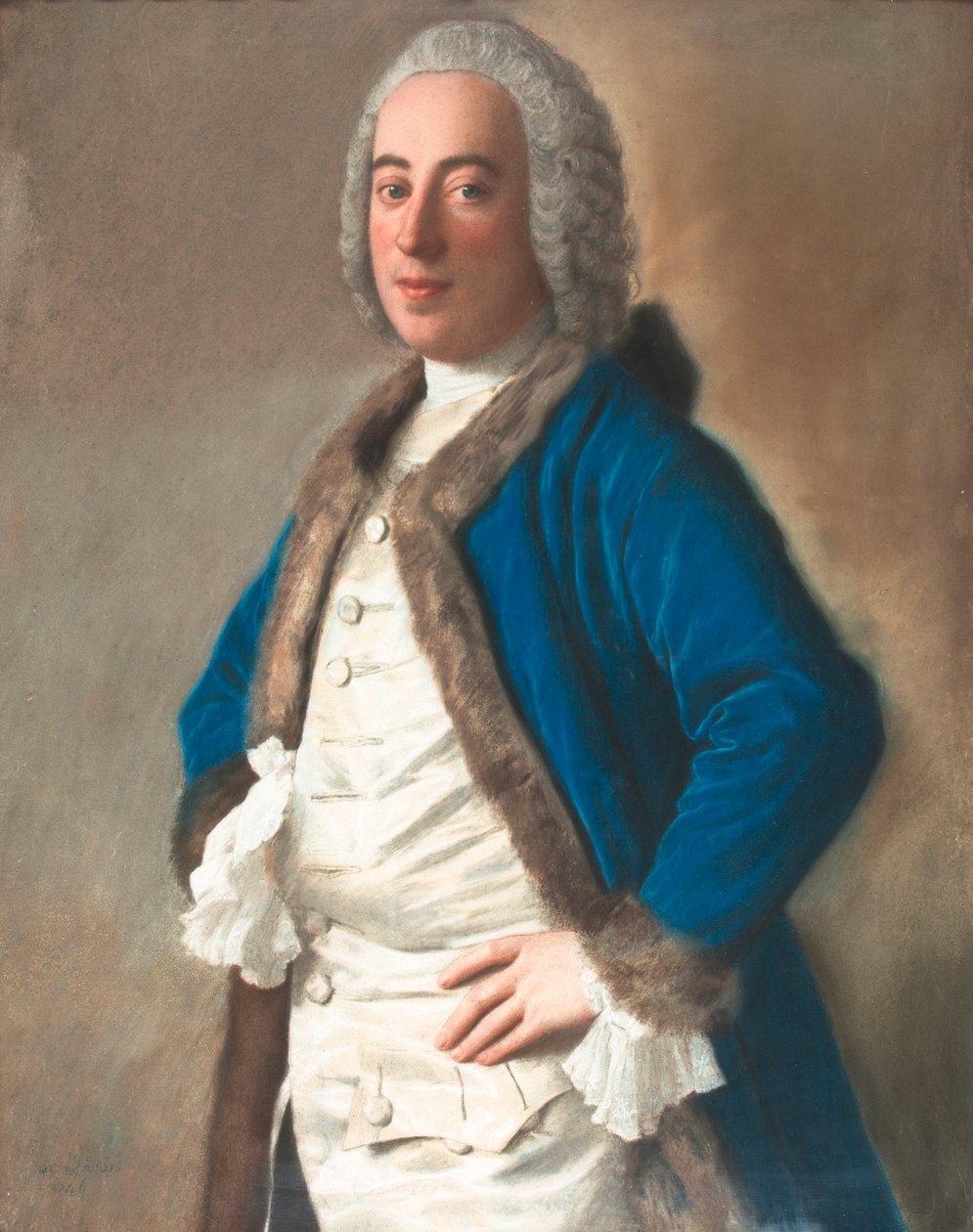 Portret van Monsieur Boère, koopman te Genua tekijältä Jean Étienne Liotard