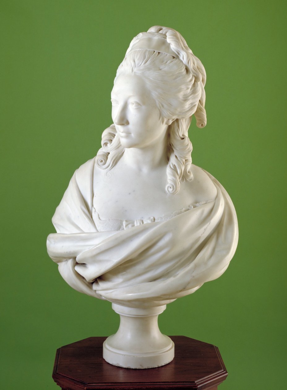 Anne-Marie-Louise Thomas de Domangevillen, Madame de Sérillyn rintakuva tekijältä Jean-Antoine Houdon