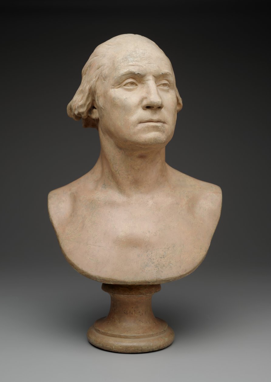 George Washington, n. 1786 (maalattu kipsi) tekijältä Jean Antoine Houdon