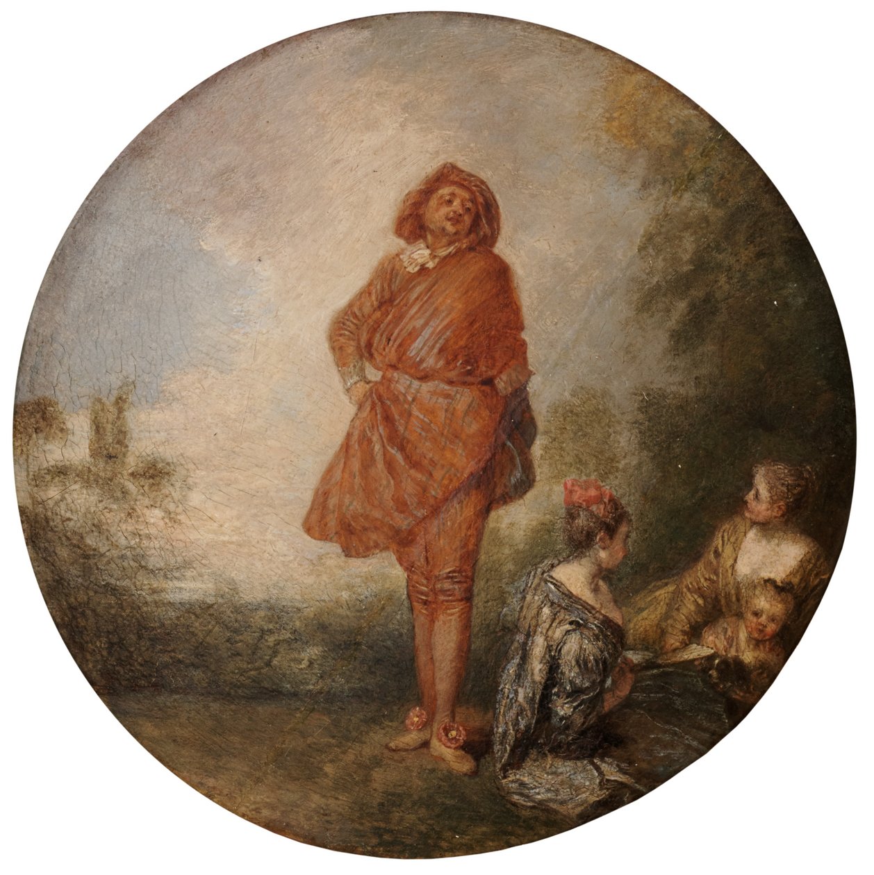 Ylpeä mies tekijältä Jean-Antoine Watteau