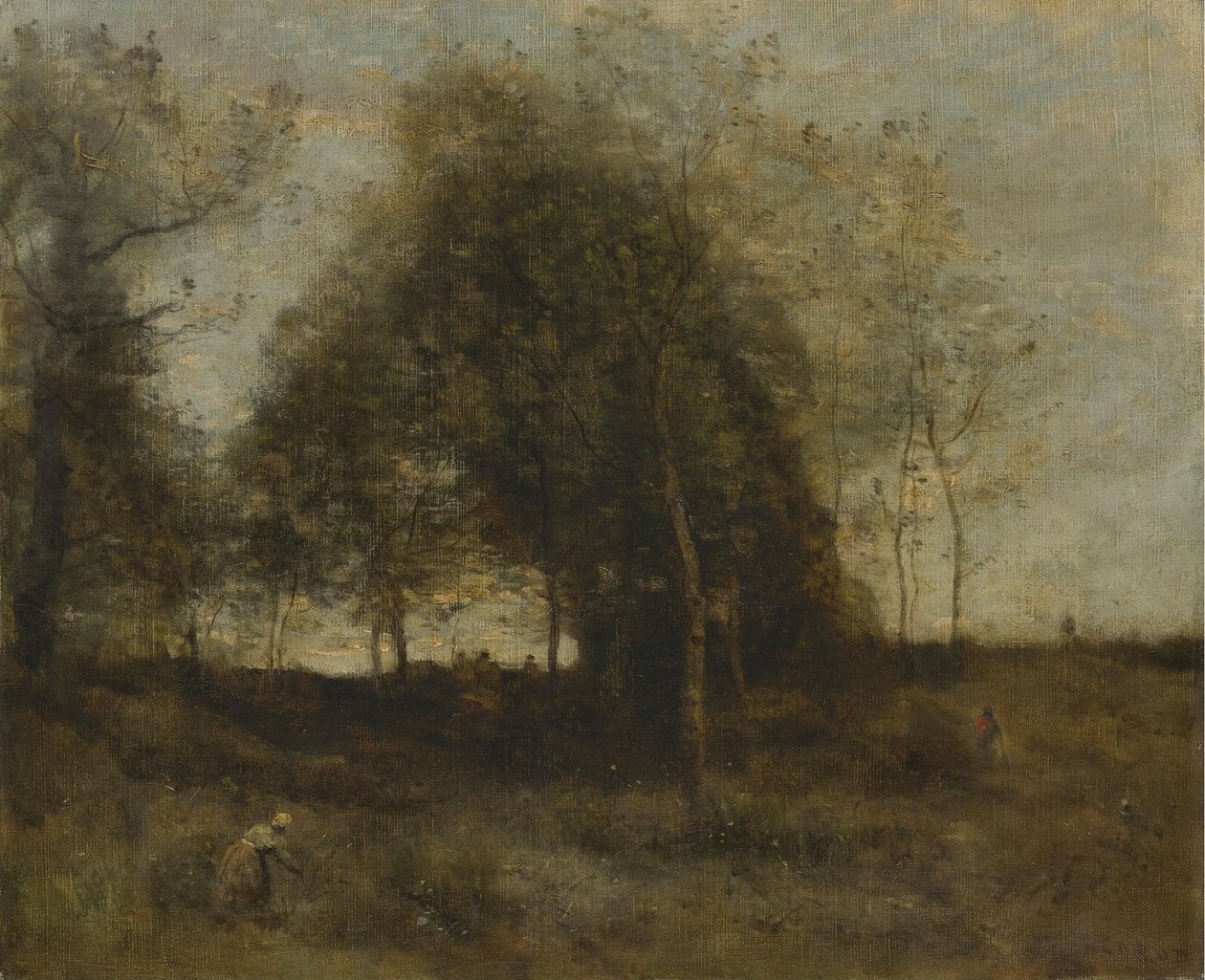 Soir ja Normandie tekijältä Jean Baptiste Camille Corot