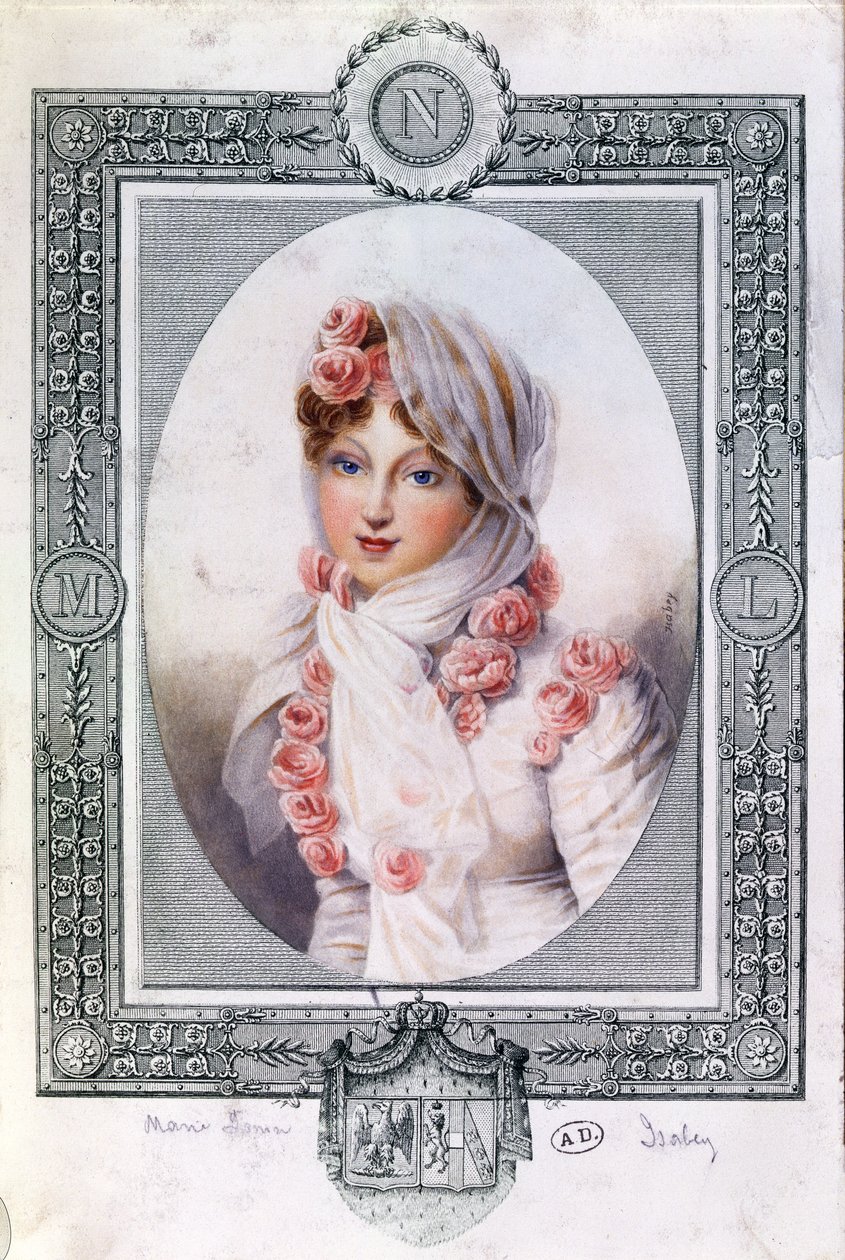 Marie Laczinskan (1786-1817) kreivitär Walewskan muotokuva tekijältä Jean Baptiste Isabey