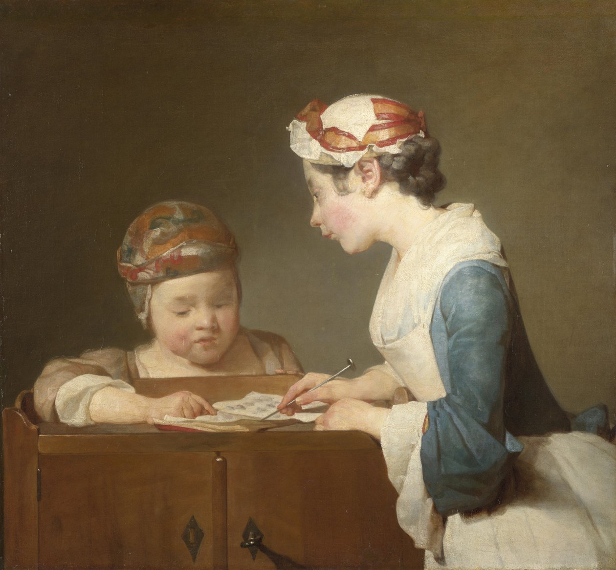 Nuori koulumestari tekijältä Jean Baptiste Simeon Chardin