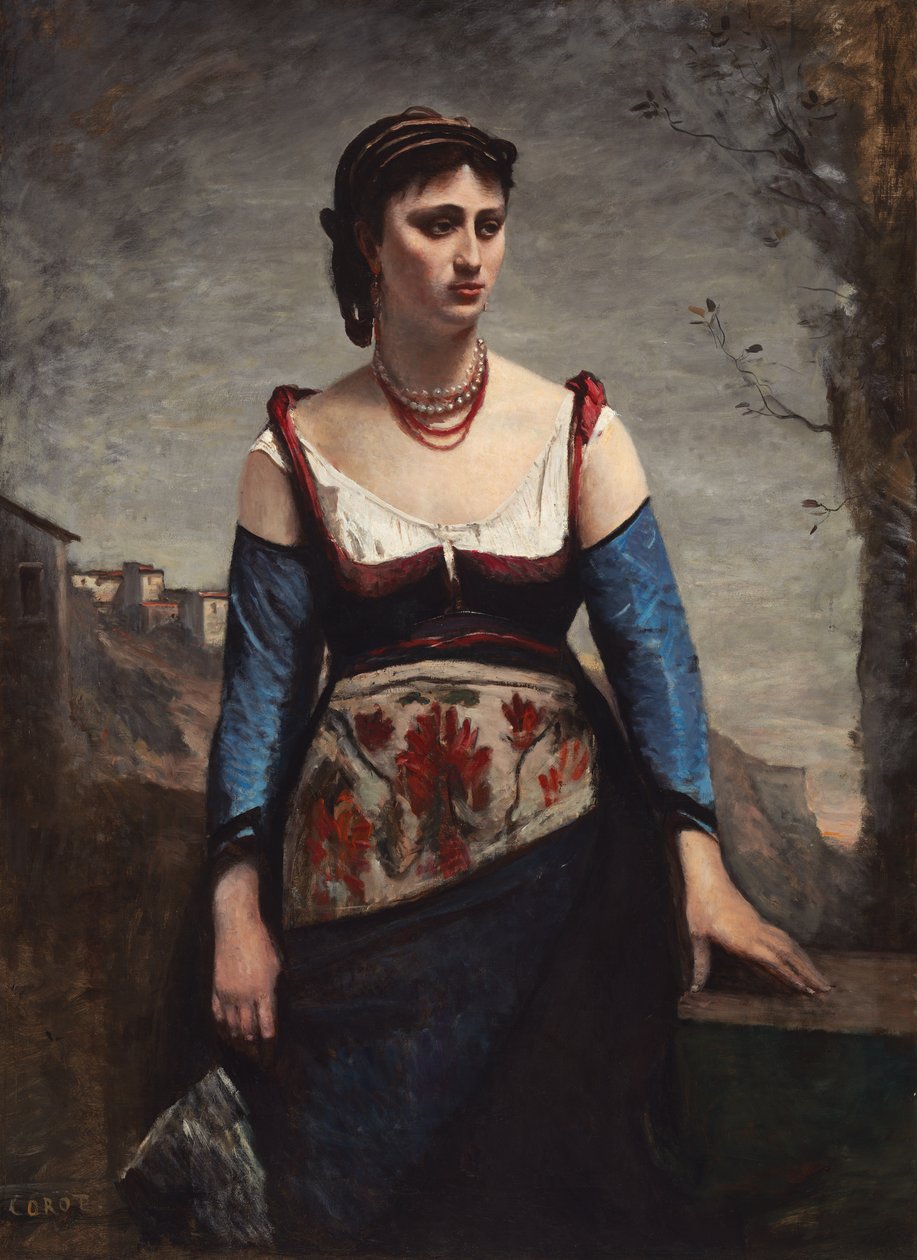 Agostina, kuole italialaisena tekijältä Jean Baptiste Camille Corot