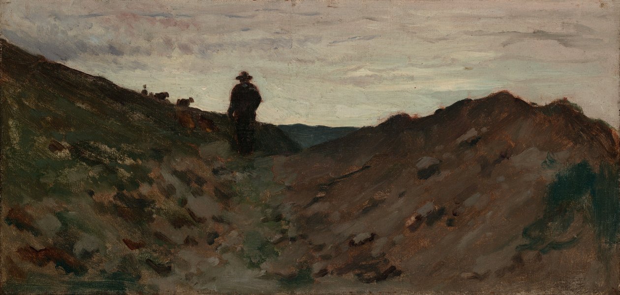 Maisema ja hahmo tekijältä Jean-Baptiste-Camille Corot