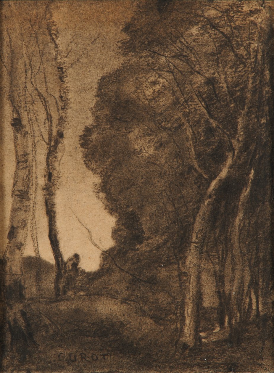 Maisema ja puita tekijältä Jean-Baptiste-Camille Corot