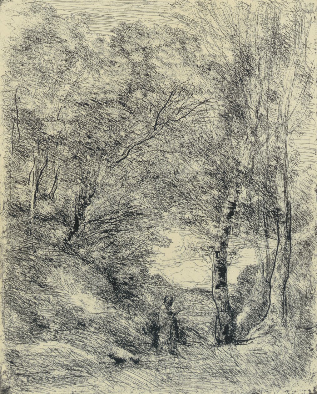 Horatiuksen puutarha tekijältä Jean-Baptiste-Camille Corot