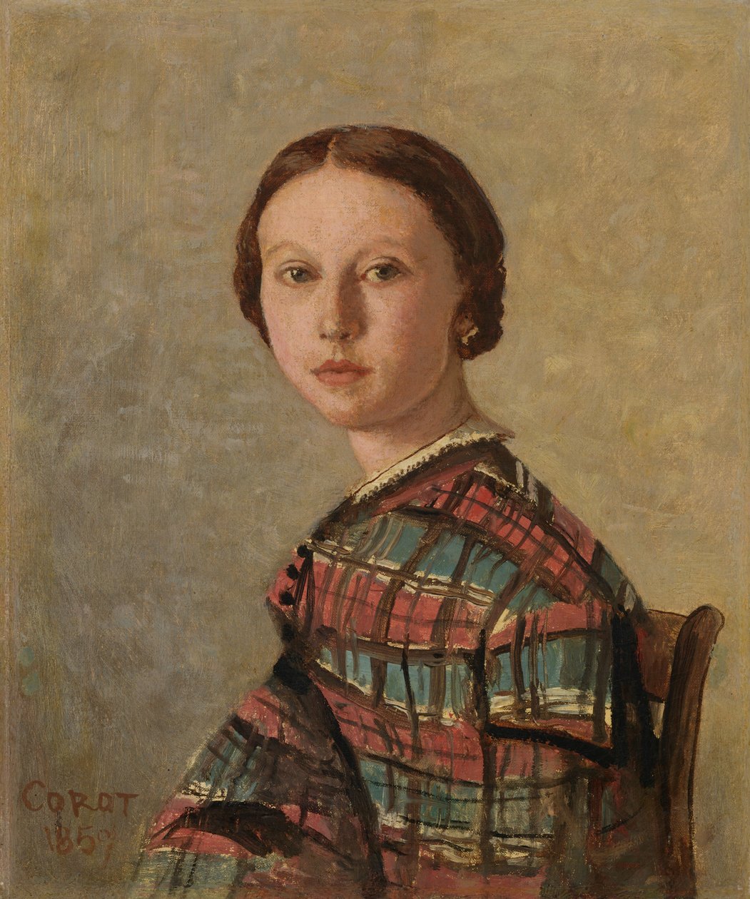 Nuoren tytön muotokuva tekijältä Jean-Baptiste-Camille Corot