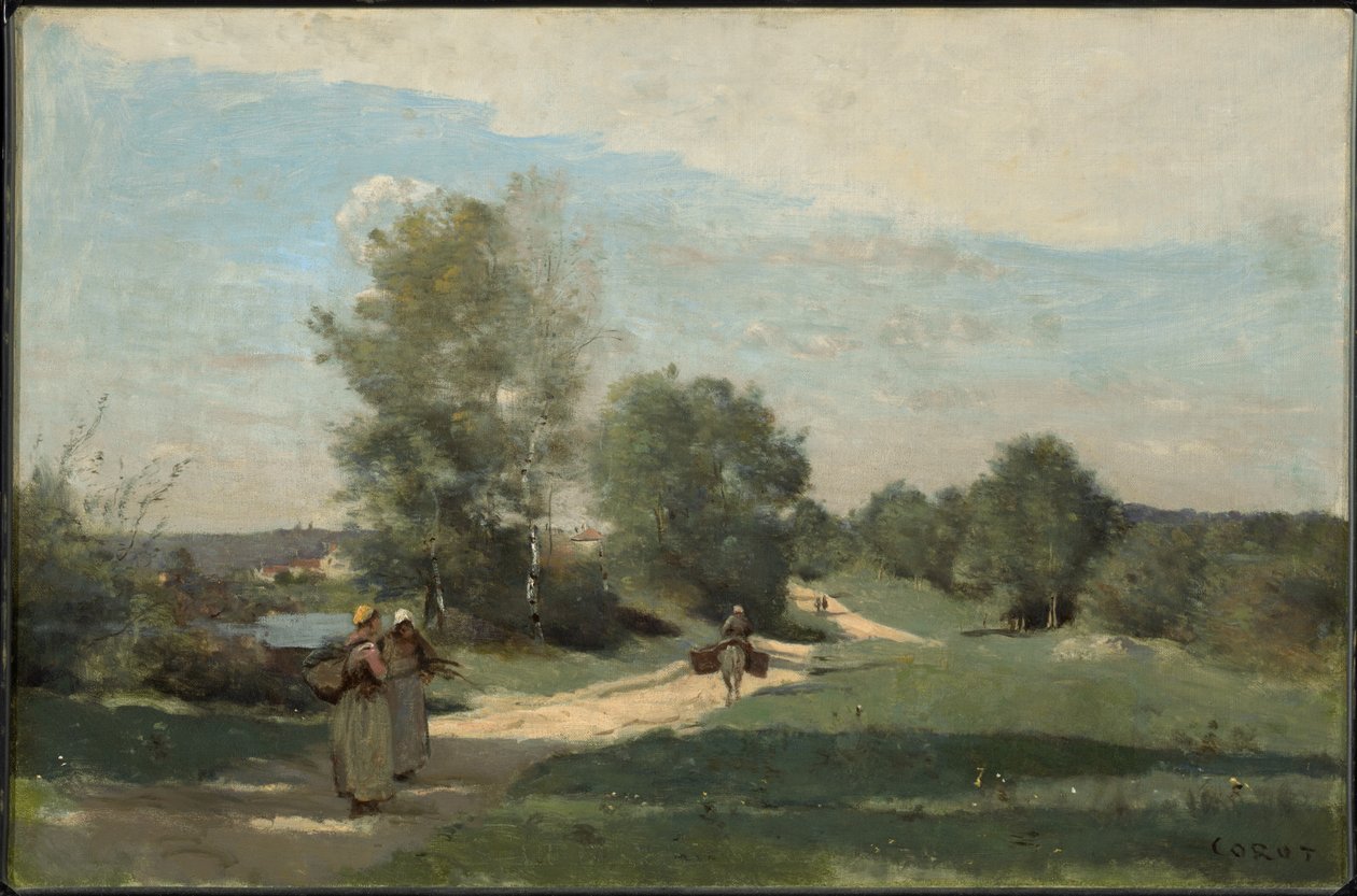 Tie veden äärellä tekijältä Jean-Baptiste-Camille Corot