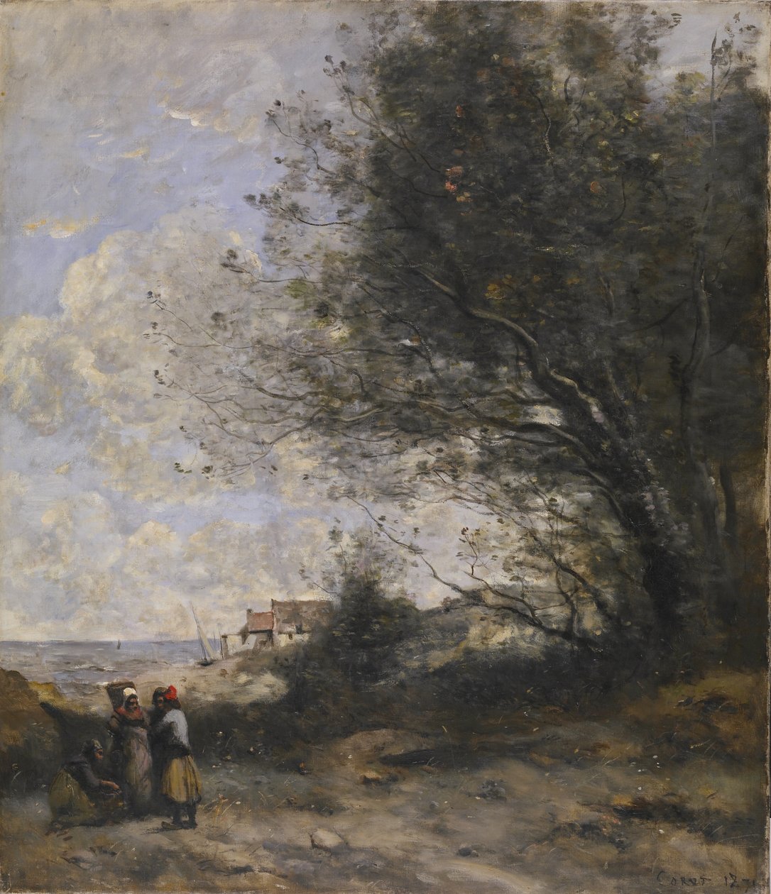 Kalastajan mökki tekijältä Jean-Baptiste-Camille Corot