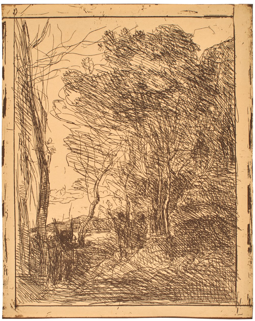 Die gallische Runde (La Ronde Gauloise) tekijältä Jean-Baptiste-Camille Corot