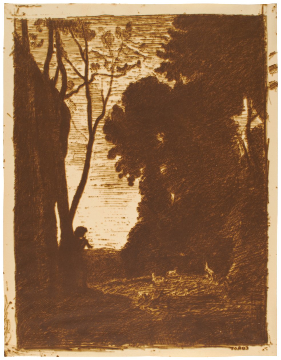 Der kleine Hirte, 2. Platte tekijältä Jean-Baptiste-Camille Corot