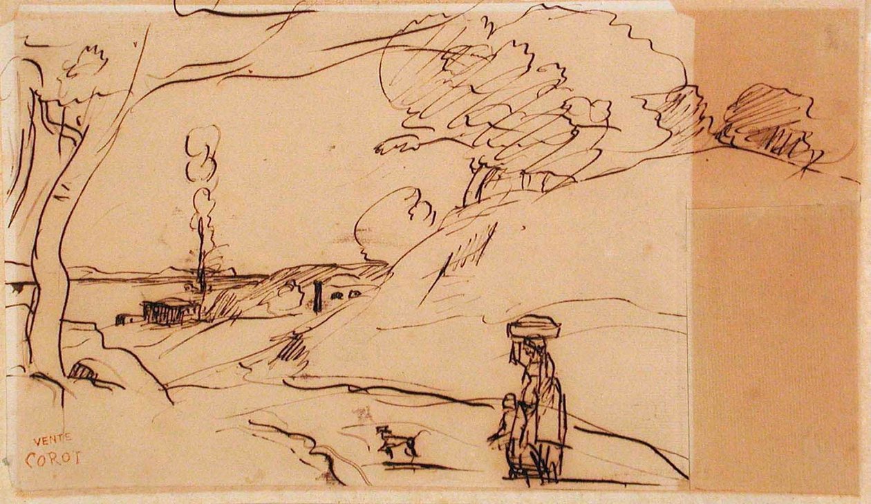 Nimetön maisema tekijältä Jean-Baptiste-Camille Corot