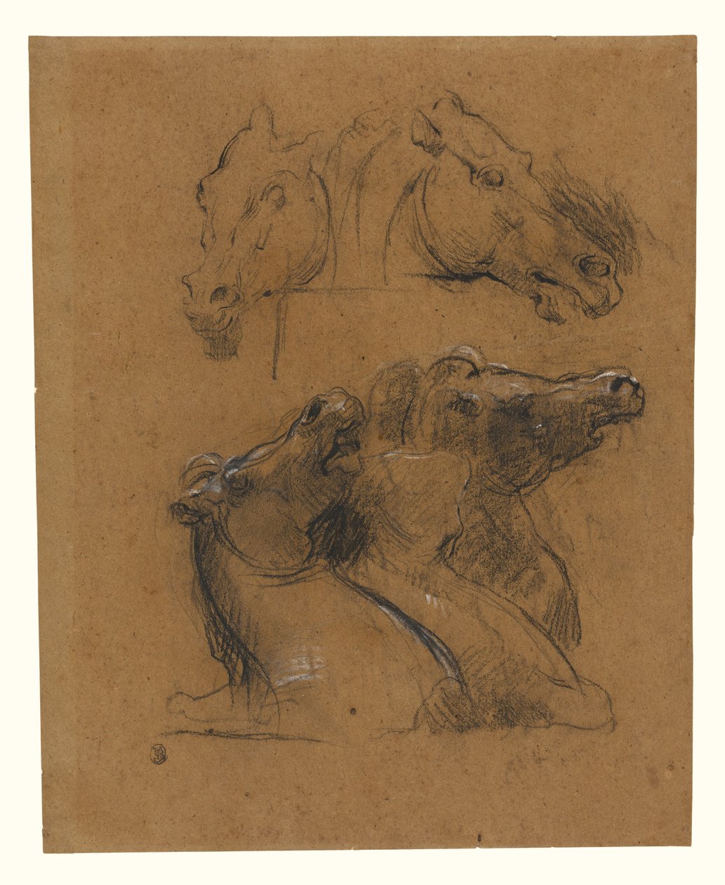 Studien von Pferden (nach den Elgin-Marmoren) tekijältä Jean-Baptiste Carpeaux