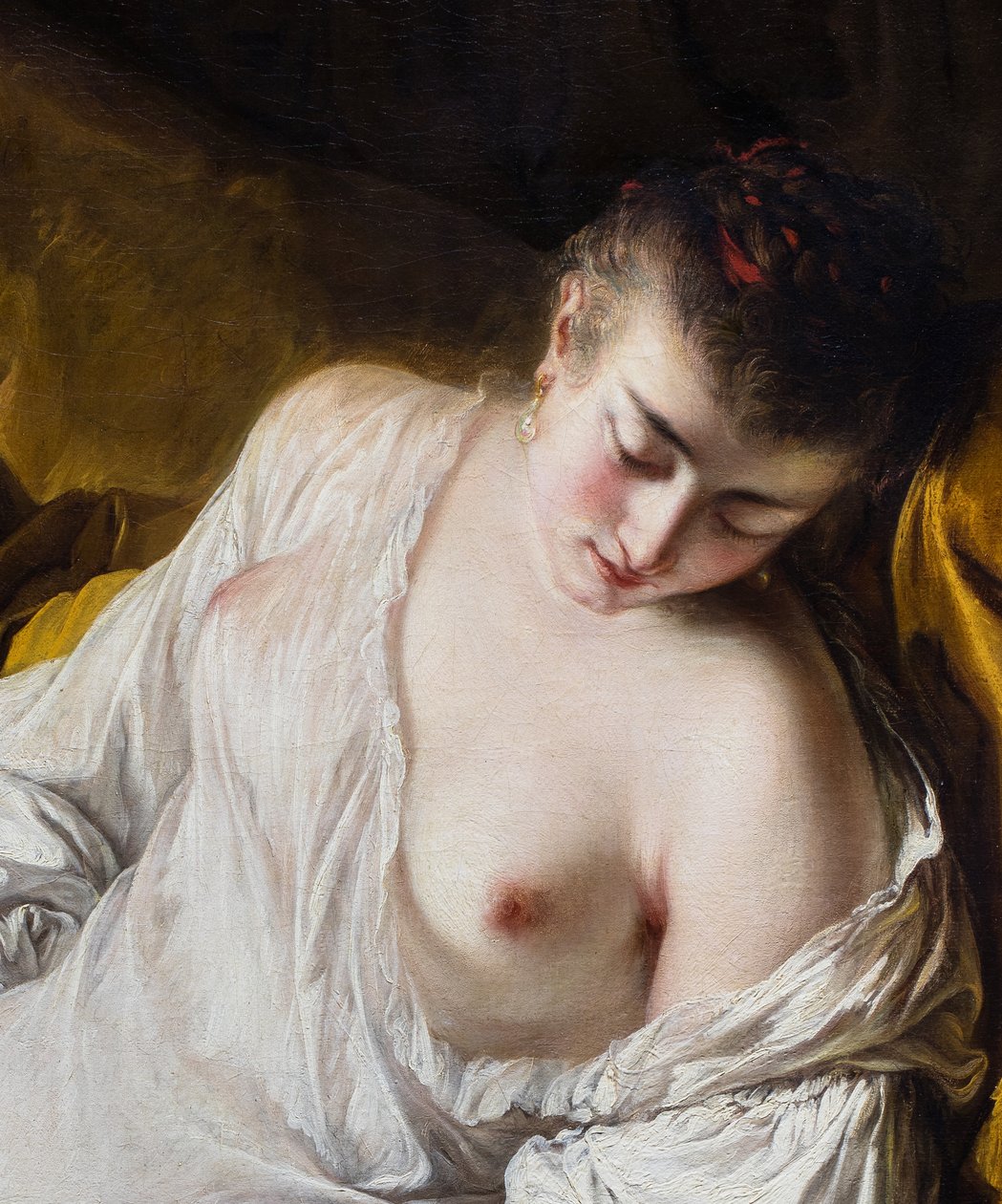 Une femme qui dort ou la Fidelite surveillante (yksityiskohta), v tekijältä Jean Baptiste Deshays