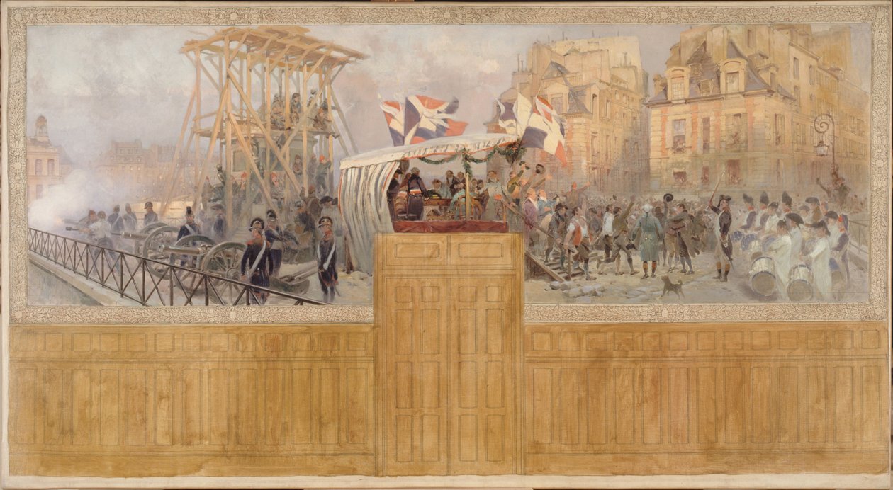 Vapaaehtoiset värväytymiset vuonna 1792, vuosina 1901-1902 (öljy kankaalle) tekijältä Jean Baptiste Edouard Detaille