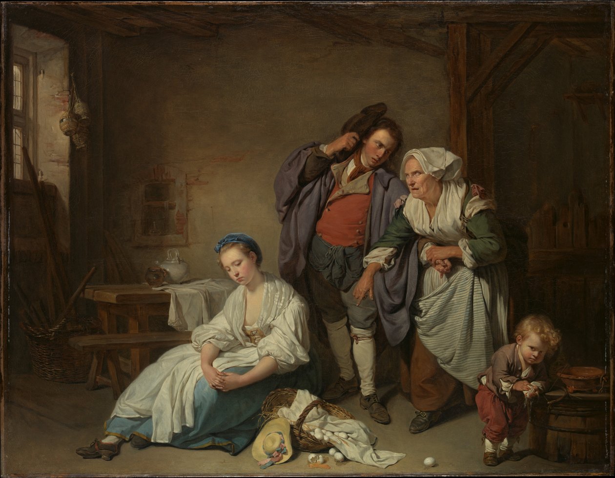 Rikkoutuneet munat tekijältä Jean-Baptiste Greuze