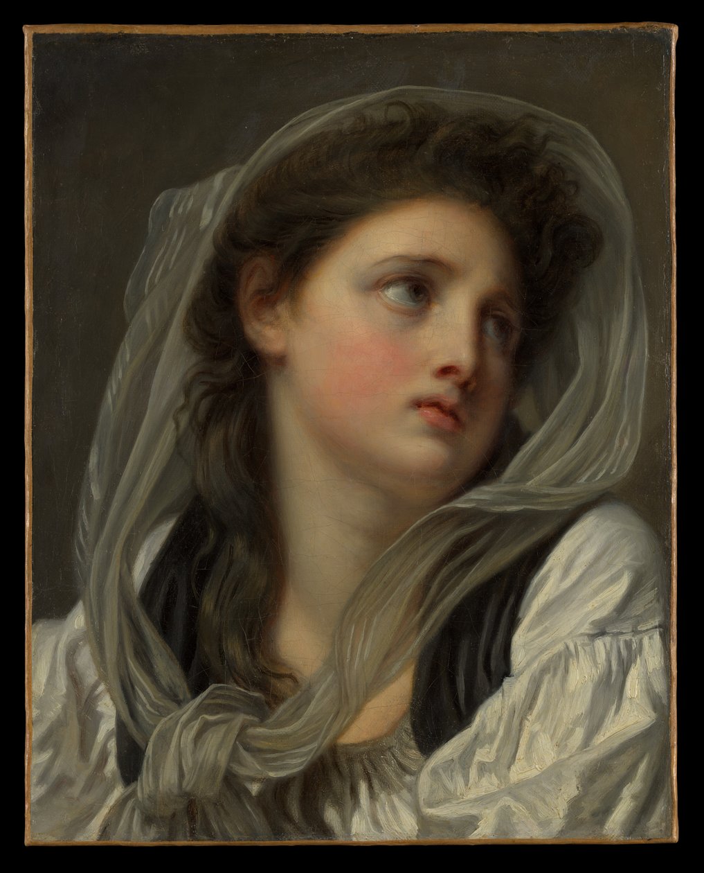 Nuoren naisen pää tekijältä Jean-Baptiste Greuze