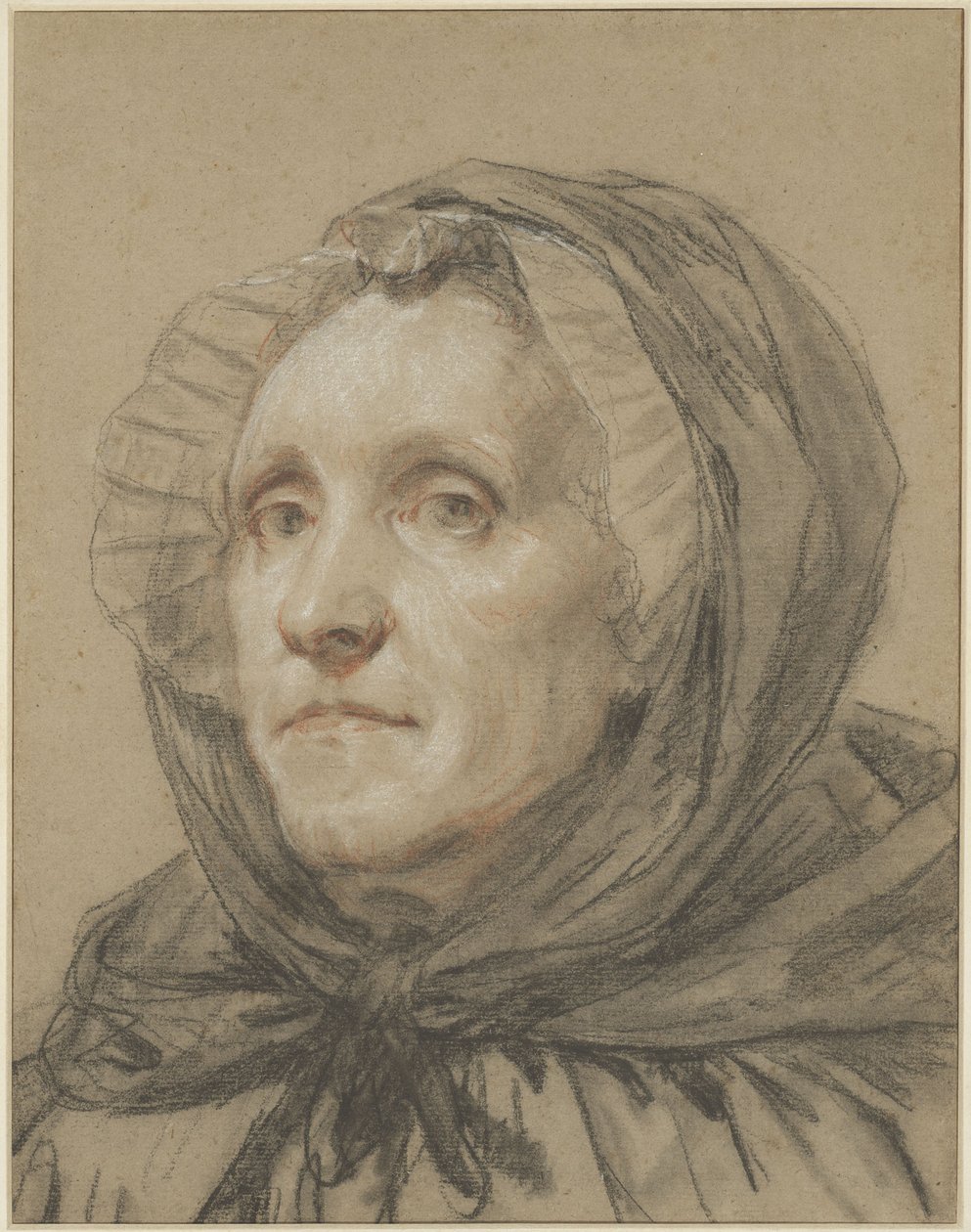 Taiteilijan äidin muotokuva tekijältä Jean-Baptiste Greuze