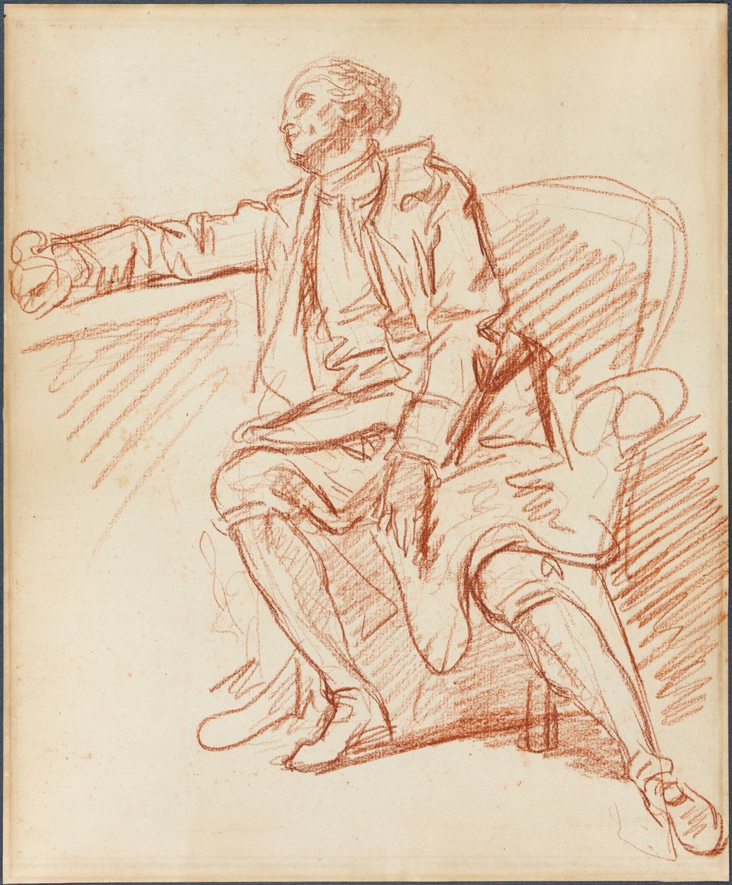 Istuva herrasmies tekijältä Jean-Baptiste Greuze