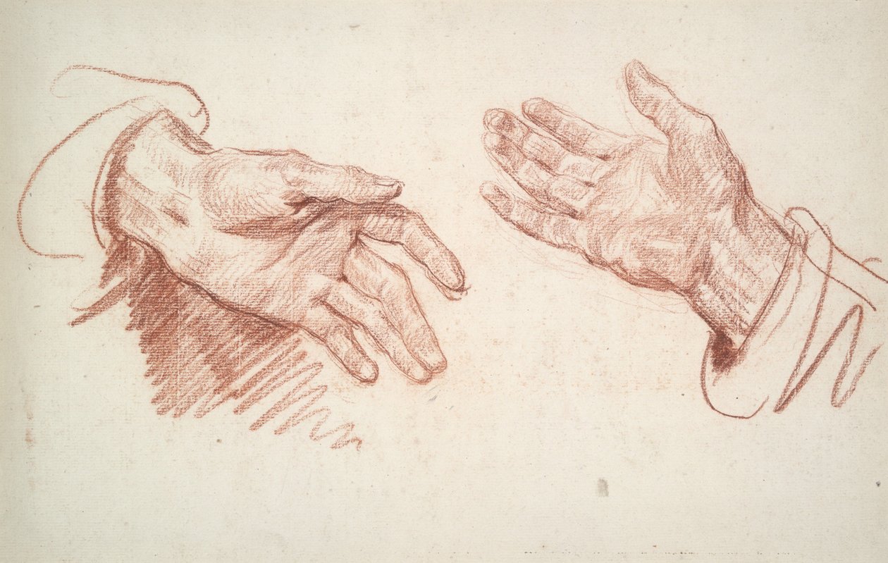 Kahden käden tutkielma tekijältä Jean-Baptiste Greuze