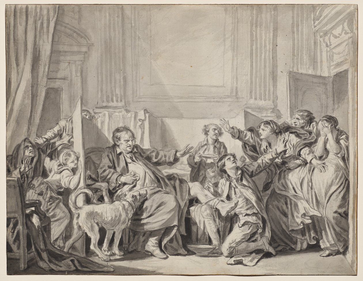 Syyllinen ja katuva tytär tekijältä Jean-Baptiste Greuze