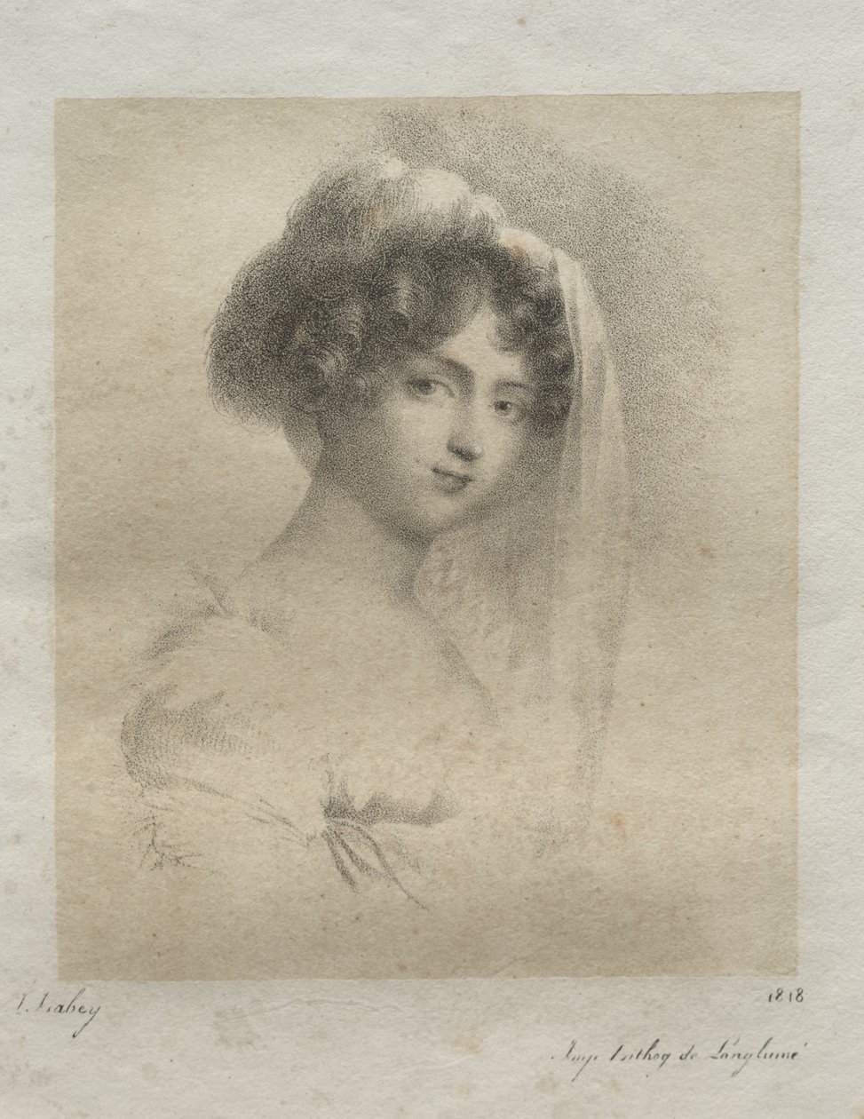 Rouva. Horace Vernet tekijältä Jean-Baptiste Isabey