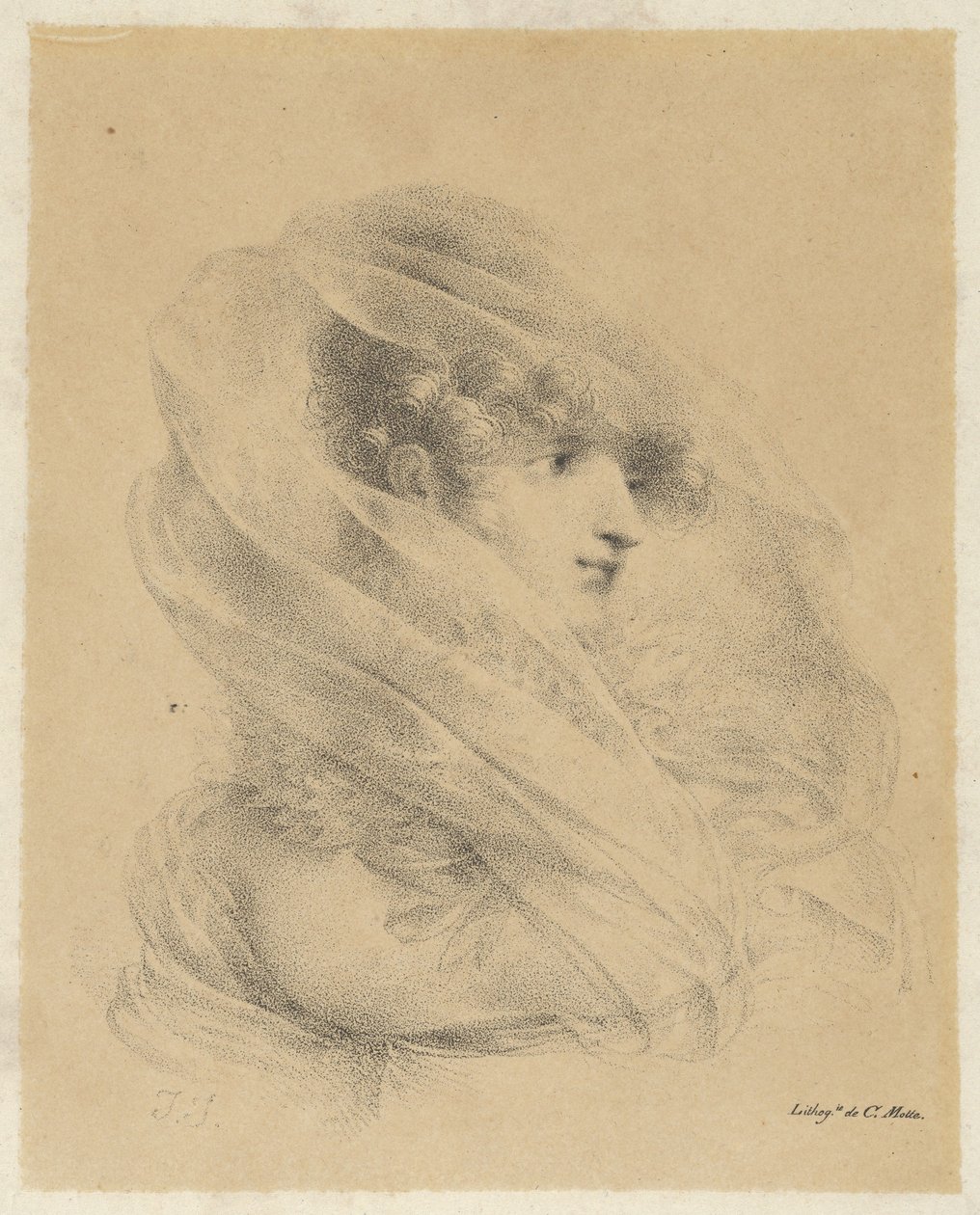 Mademoiselle Ledieun muotokuva tekijältä Jean-Baptiste Isabey