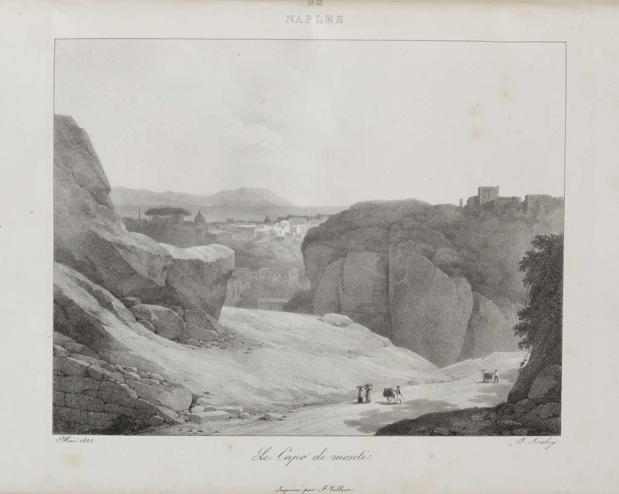 Matka Italiaan vuonna 1822 tekijältä Jean-Baptiste Isabey