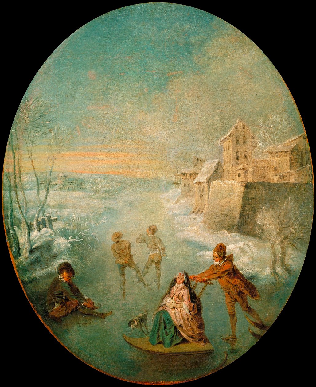 Talvi - Talvi - Jean Baptiste (Jean-Baptiste) Paterin (1695-1736) maalaus - n. 1725 - Öljy kankaalle - 64,8x53,8 - Museu Nacional d