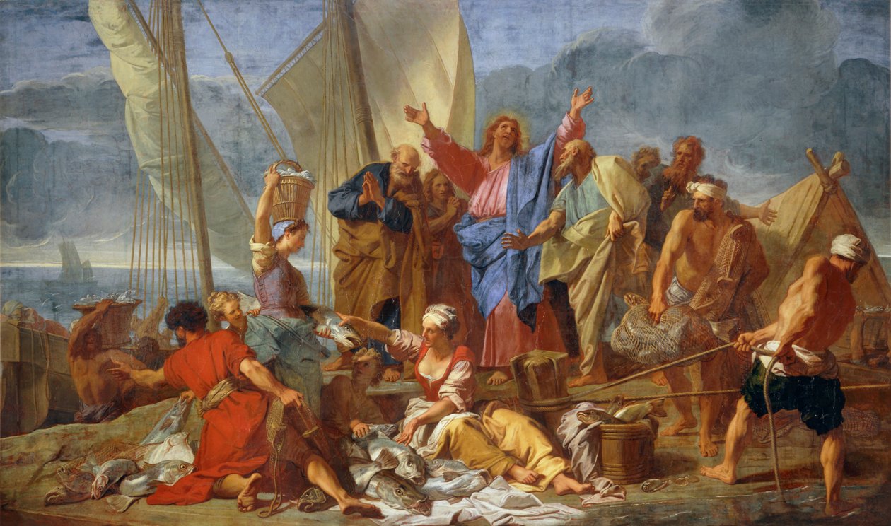 La peche miraculeuse - Ihmeellinen kala ... tekijältä Jean Baptiste Jouvenet