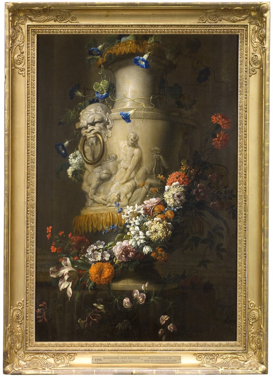 Marmorvase mit Blumengirlande tekijältä Jean-Baptiste Monnoyer