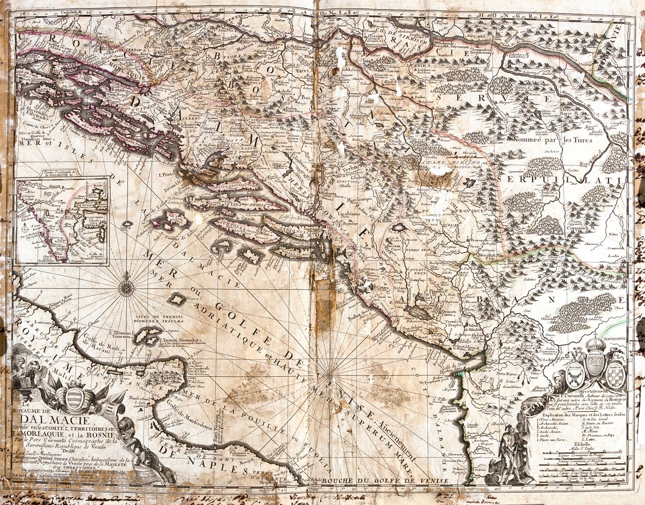 Kroatia, Bosnia ja Hertsegovina, Serbia, Pohjois-Albania, Montenegro. tekijältä Jean Baptiste Nolin