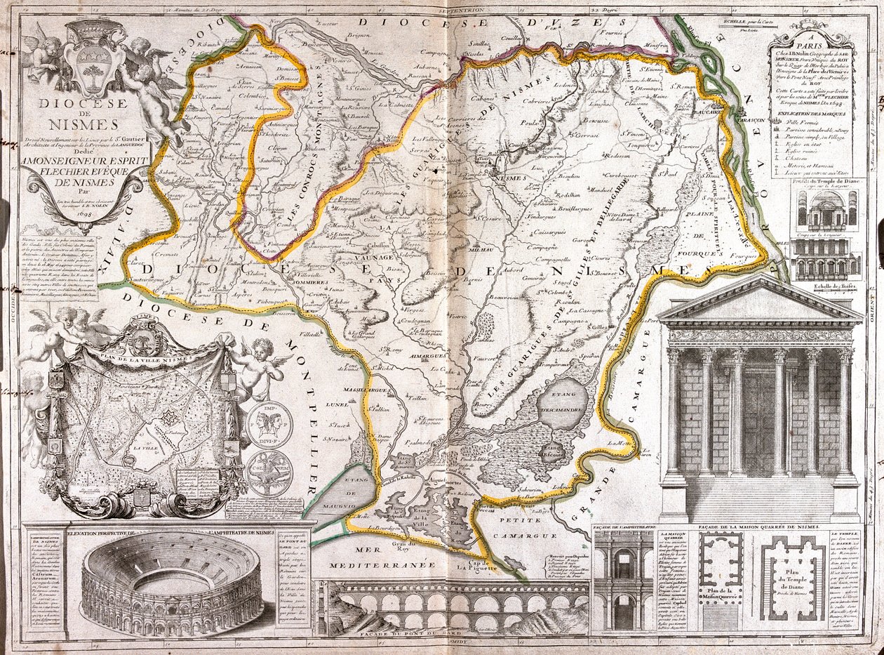 Languedoc-Roussillon, Ranska tekijältä Jean Baptiste Nolin